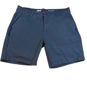 Mugsy Mens Real teals blue chino shorts. Size 35. golf, weekend, summer